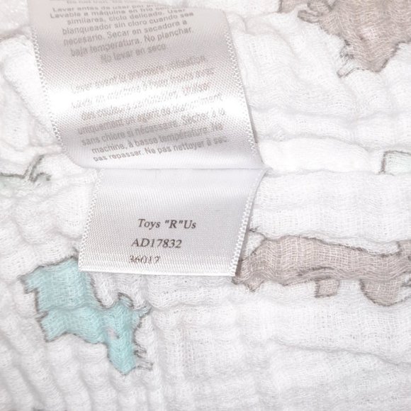 Koala Baby Rhino Rhinoceros Muslin Swaddle Wrap Security Baby Blanket 45" X 42" - Picture 5 of 5